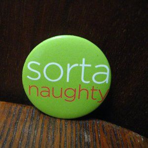 Sorta Naughty Santa Claus Christmas Lapel Pin